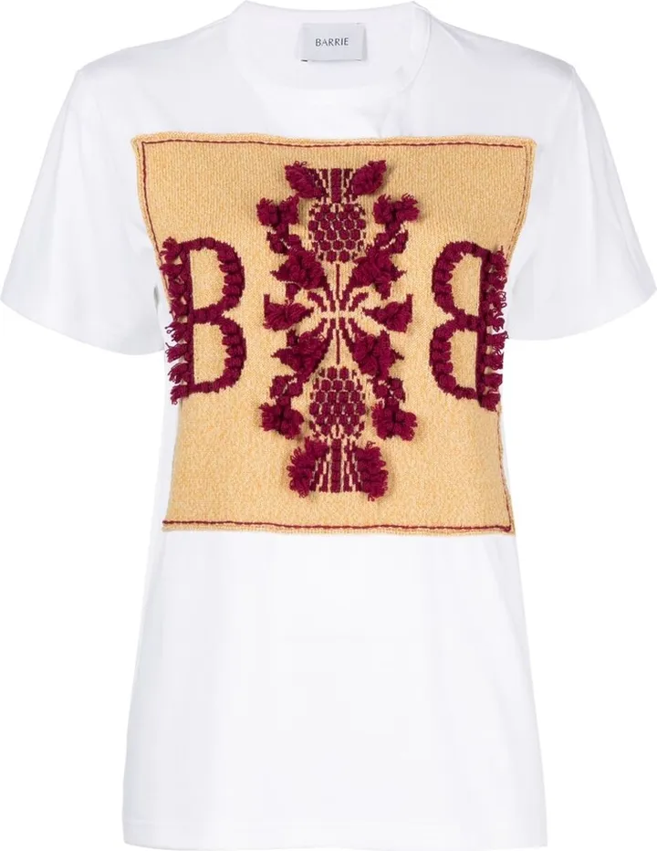 cashmere patch T-shirt