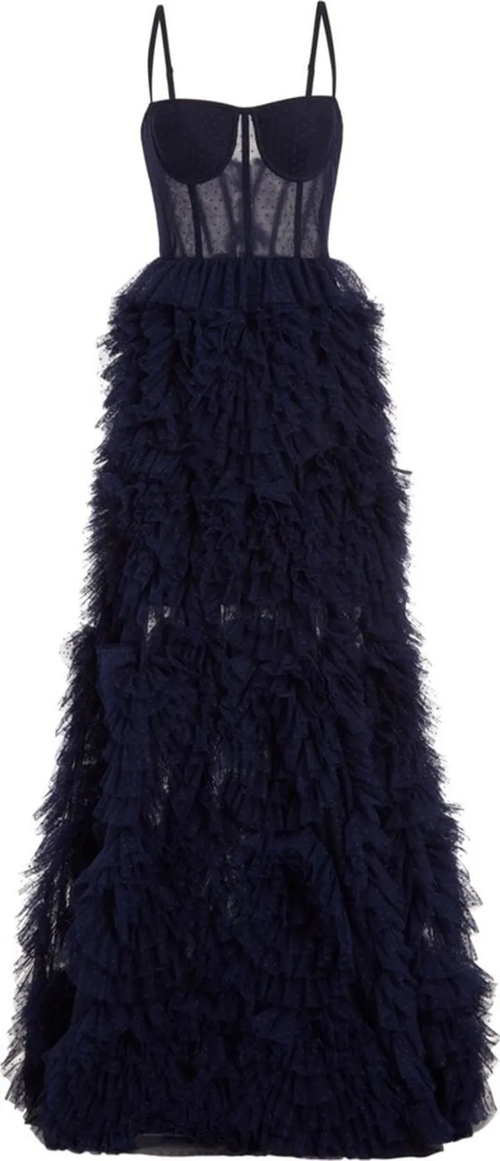 Ruffled Bustier Gown