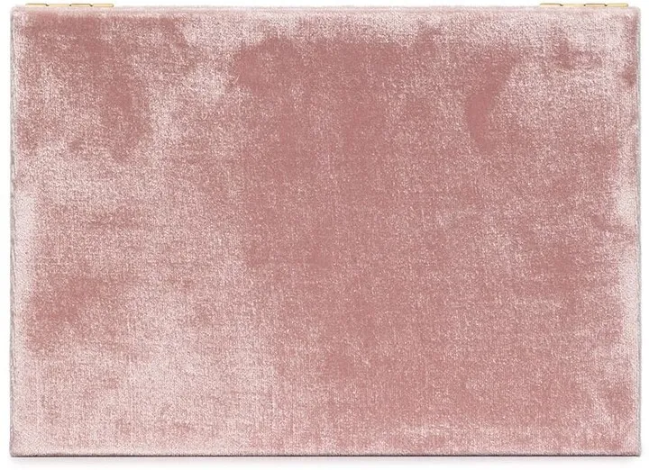 Pink velvet jewellery box
