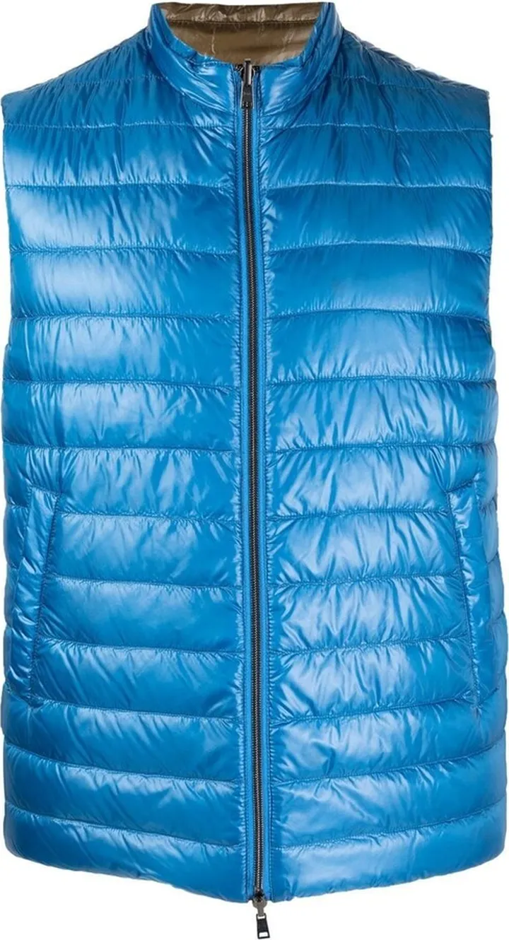 High-Neck Quilted Gilet