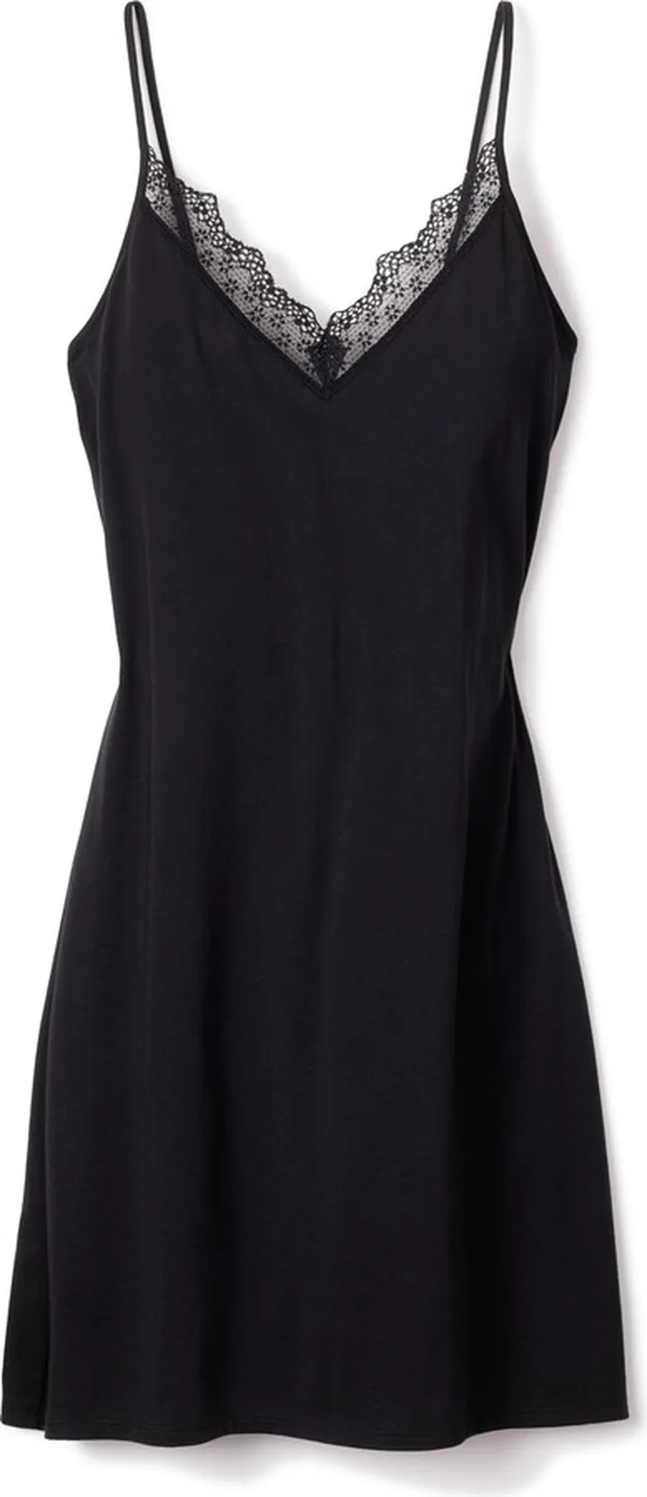 Lace Trim Cotton Jersey Nightgown