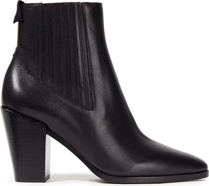 Leather ankle boots