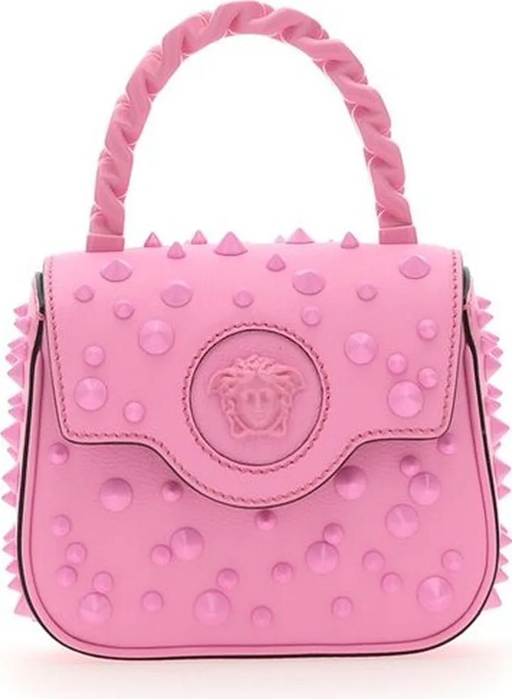 Versace Medusa Head Plaque Embellished Tote Bag