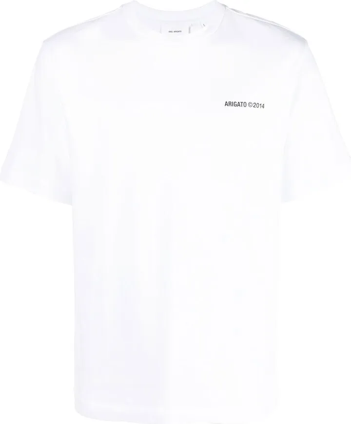 White Logo Print T-Shirt