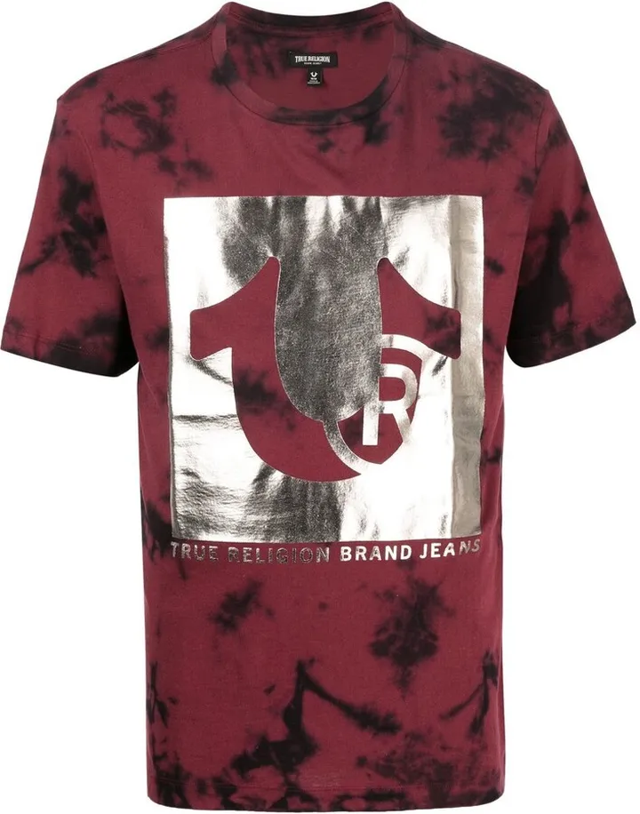 tie-dye graphic-print T-shirt
