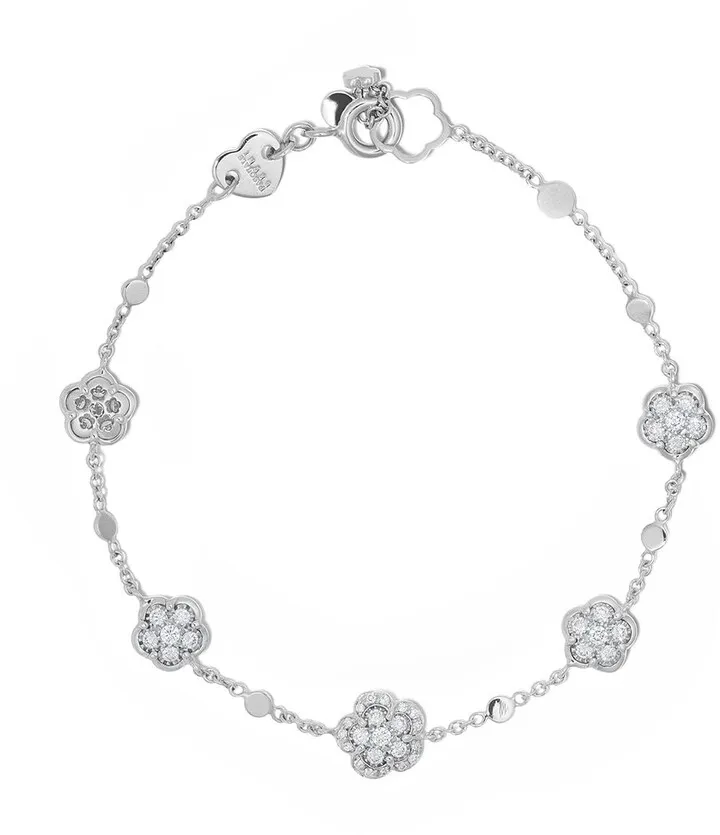 18kt white gold Figlia dei Fiori diamond bracelet