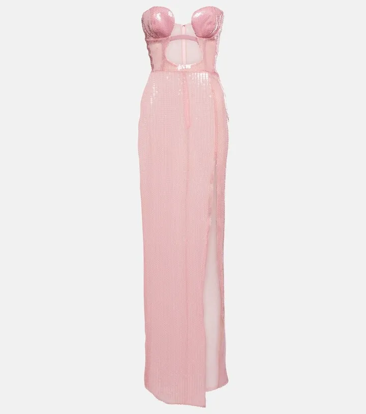 Sequined maxi dress