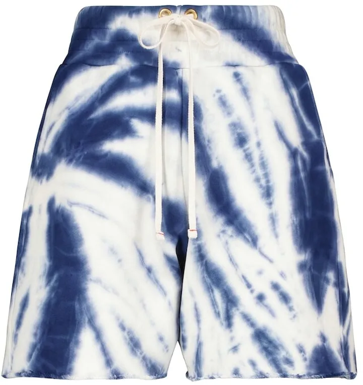 Yacht tie-dye cotton shorts