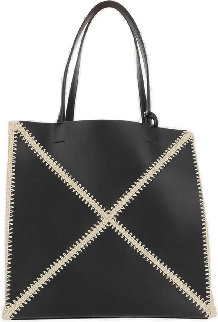 Nanushka Cross Embroidered Detailed Tote Bag