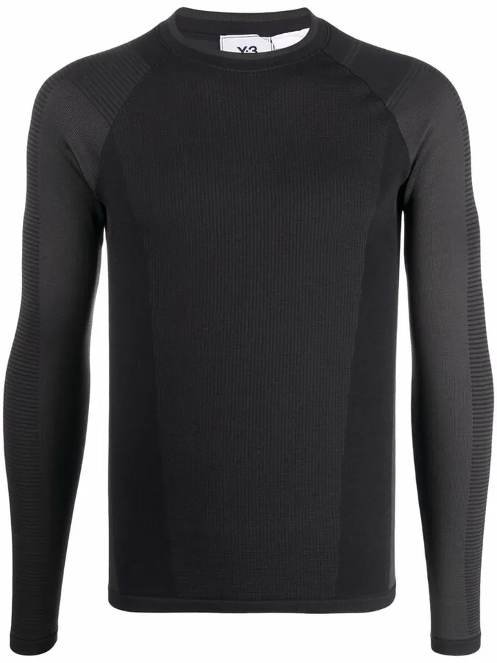 logo-print long-sleeved T-shirt