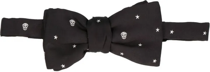 Alexander McQueen Skull Clip-On Bow Tie