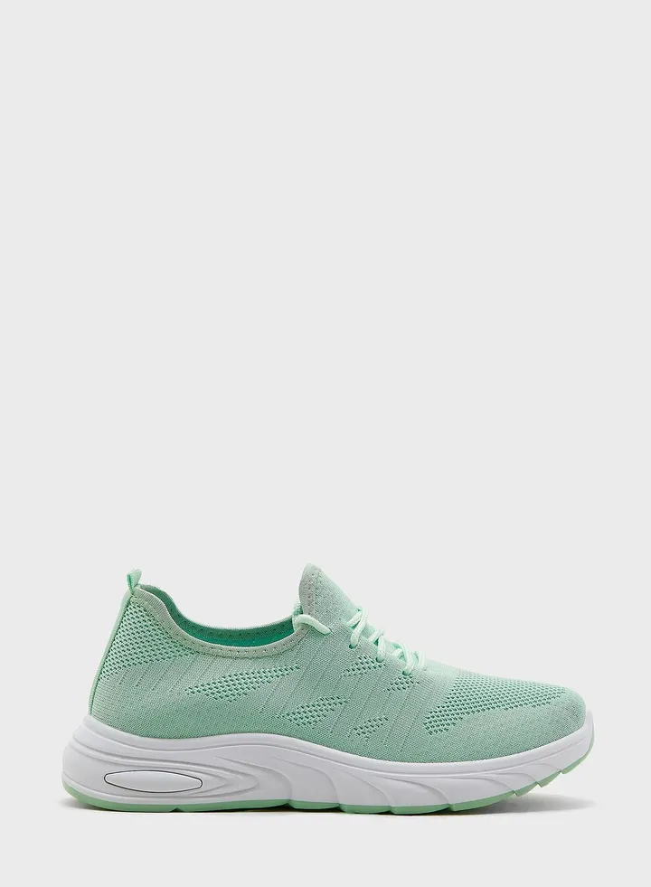 Textured Knit Comfort Sneaker