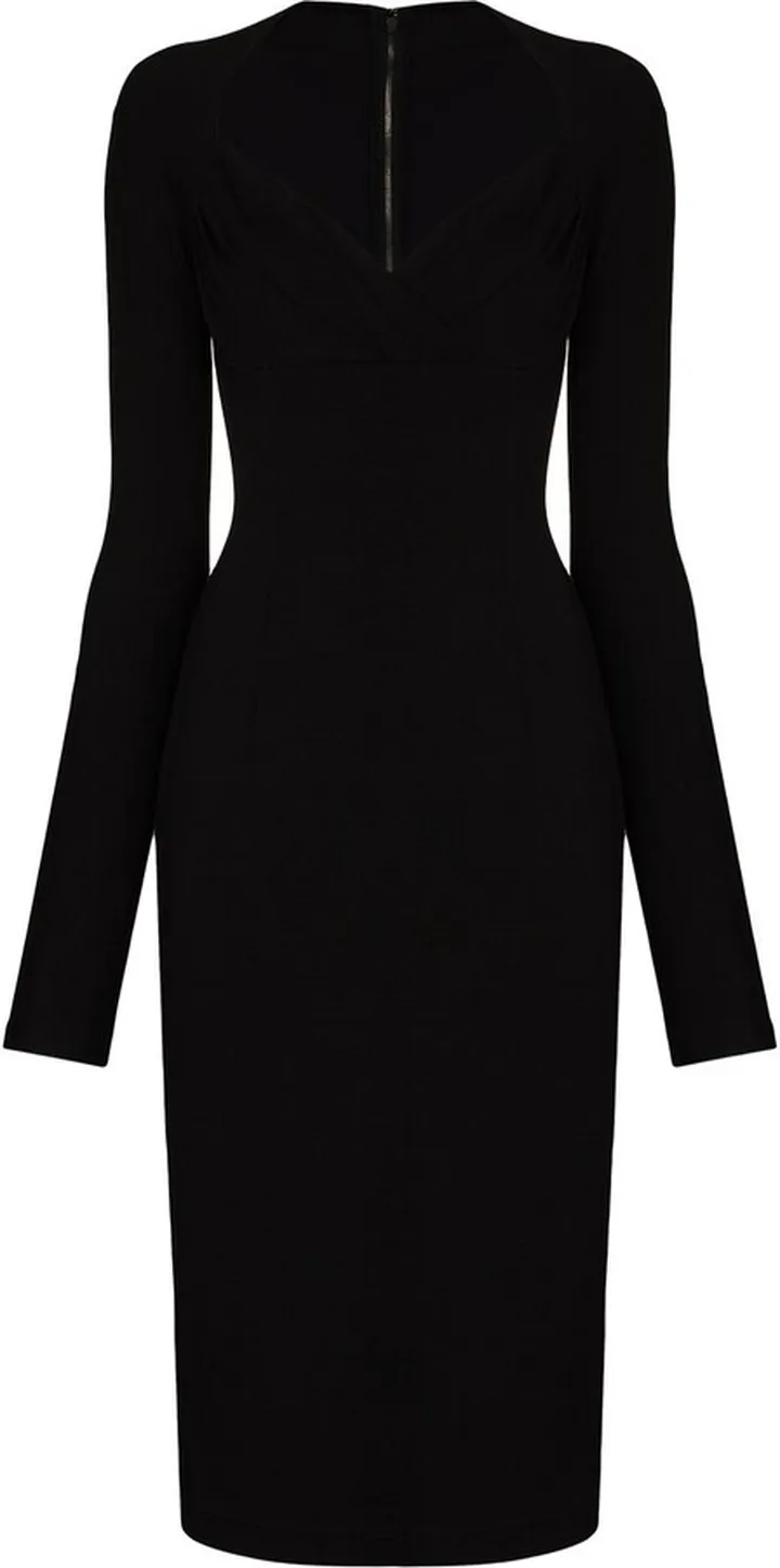 Sweetheart-Neck Fitted Dress