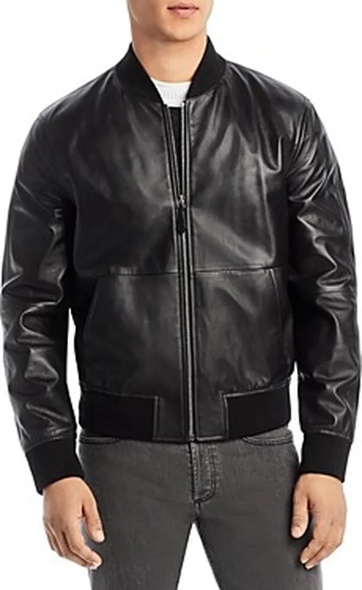Bally Leather Bomber Jacket