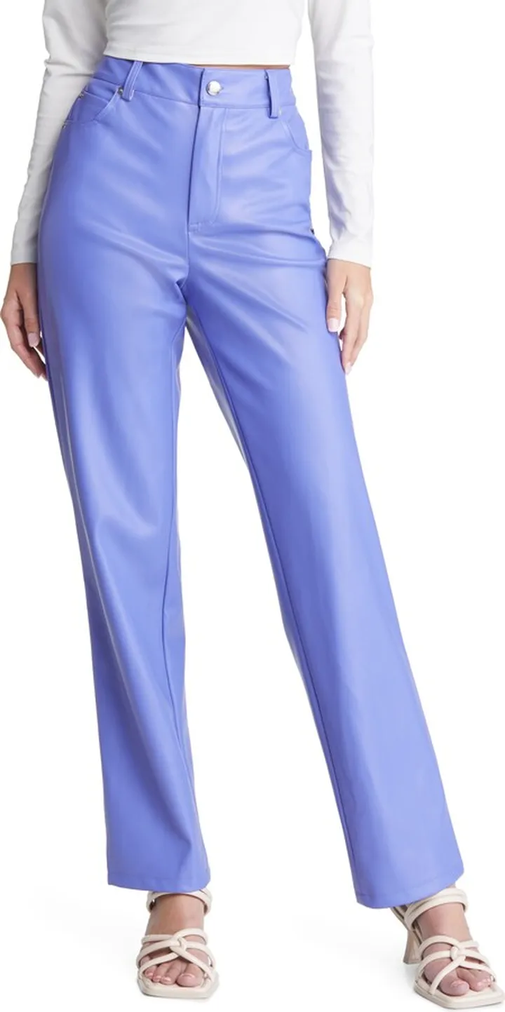 Paulina High Waist Faux Leather Pants