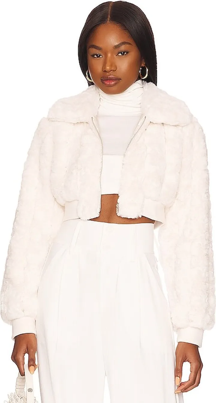 Dashiel Cropped Faux Fur Jacket