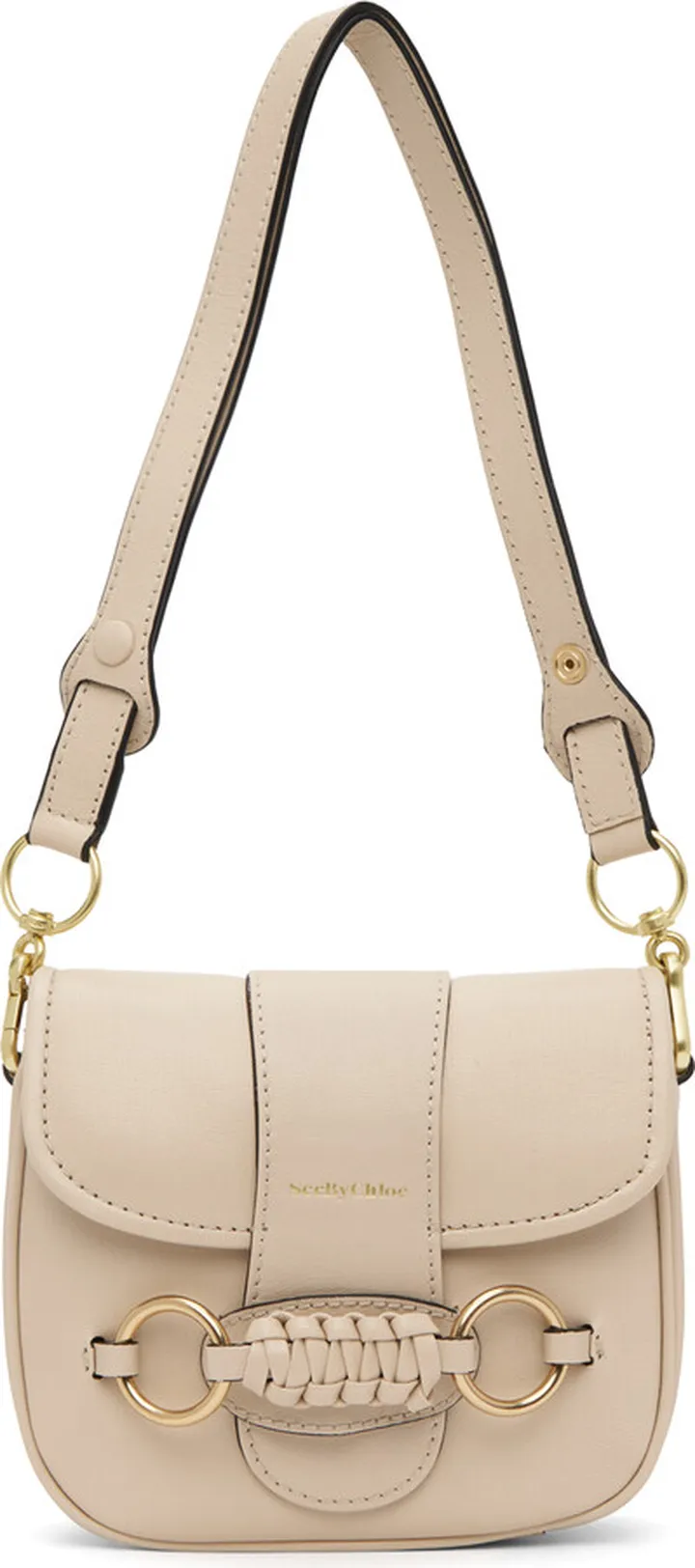 See by Chloé Beige Saddie Shoulder Bag
