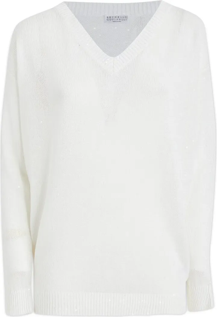 Brunello Cucinelli V-Neck Long Sleeved Sweater