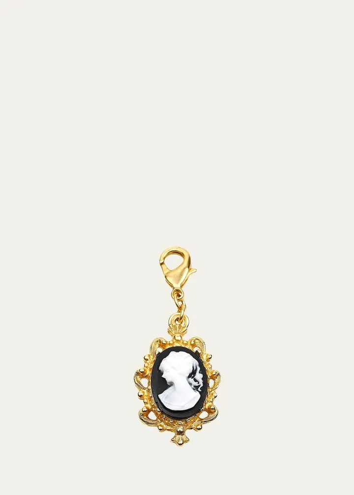 Golden Cameo Charm