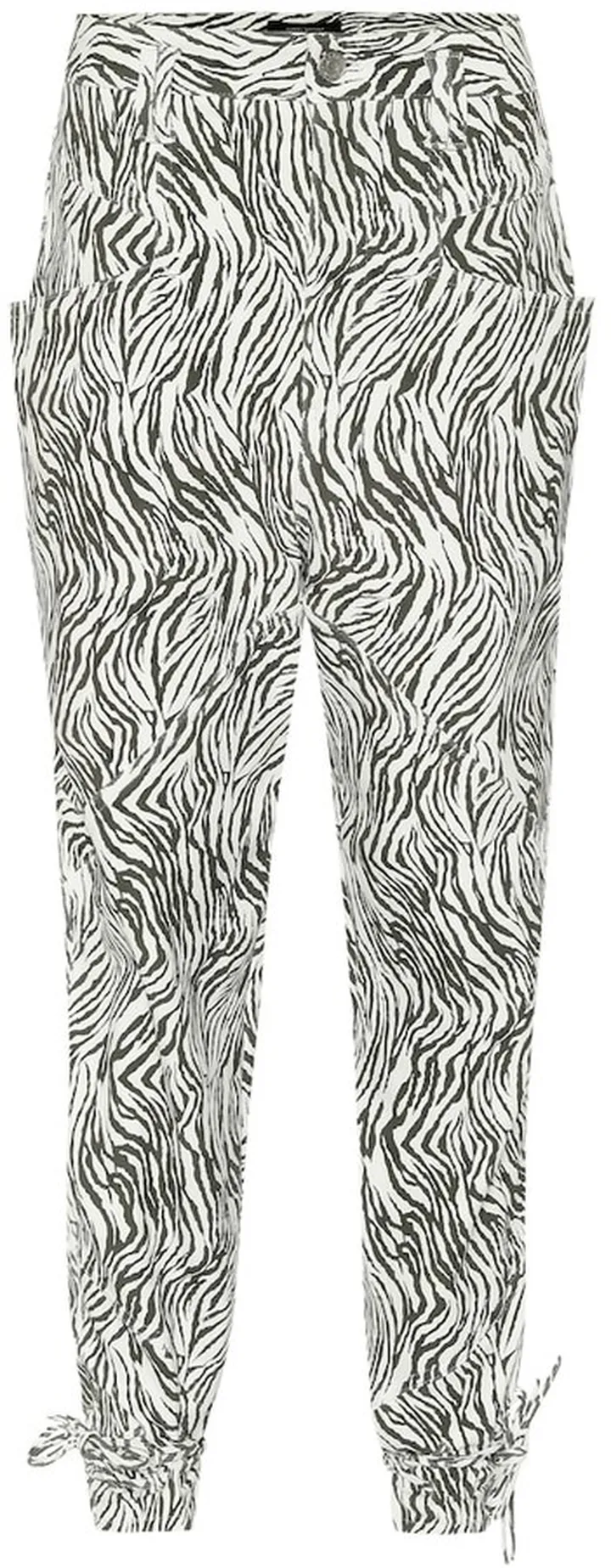 Badeloisa zebra-print leather pants