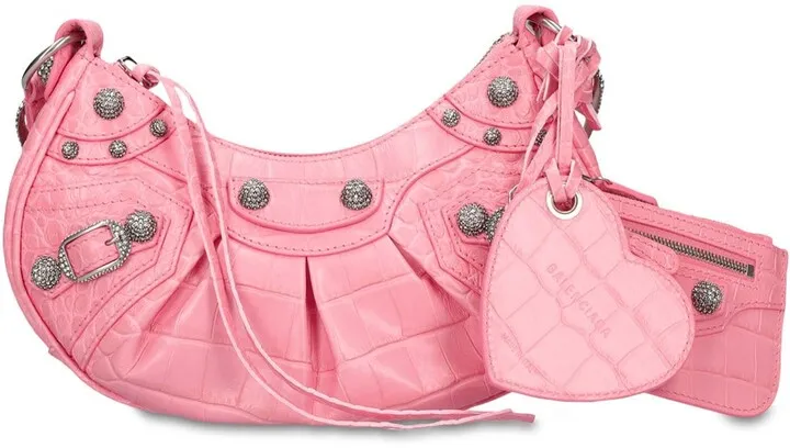 XS Le Cagole embossed leather bag