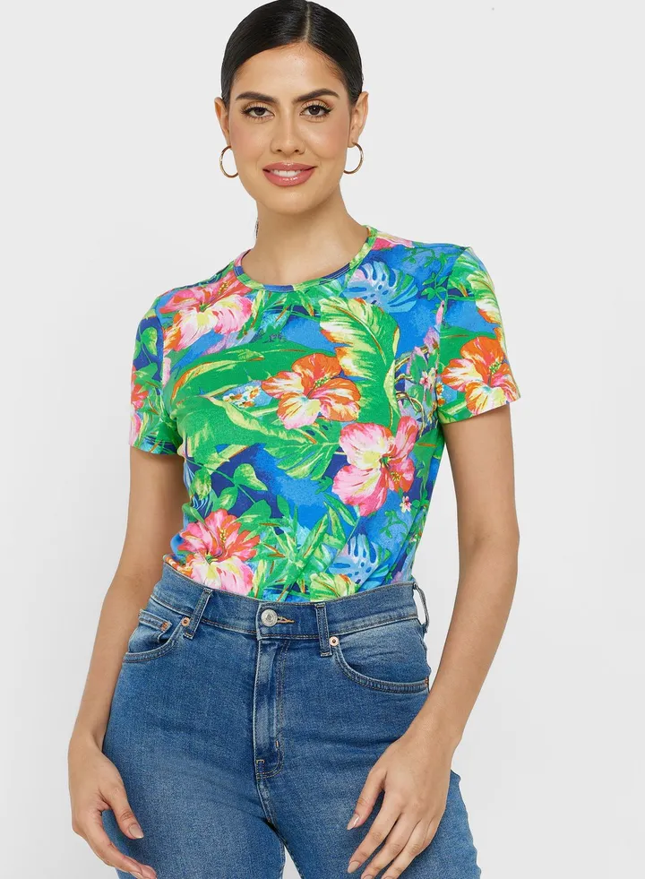 Round Neck Printed T-Shirt