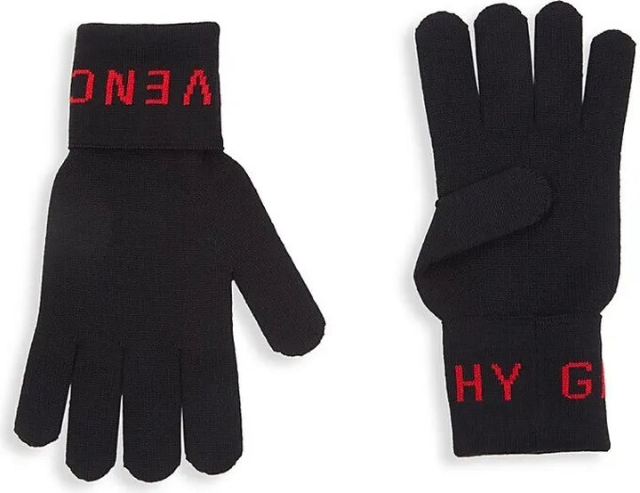 Logo Wool Gloves