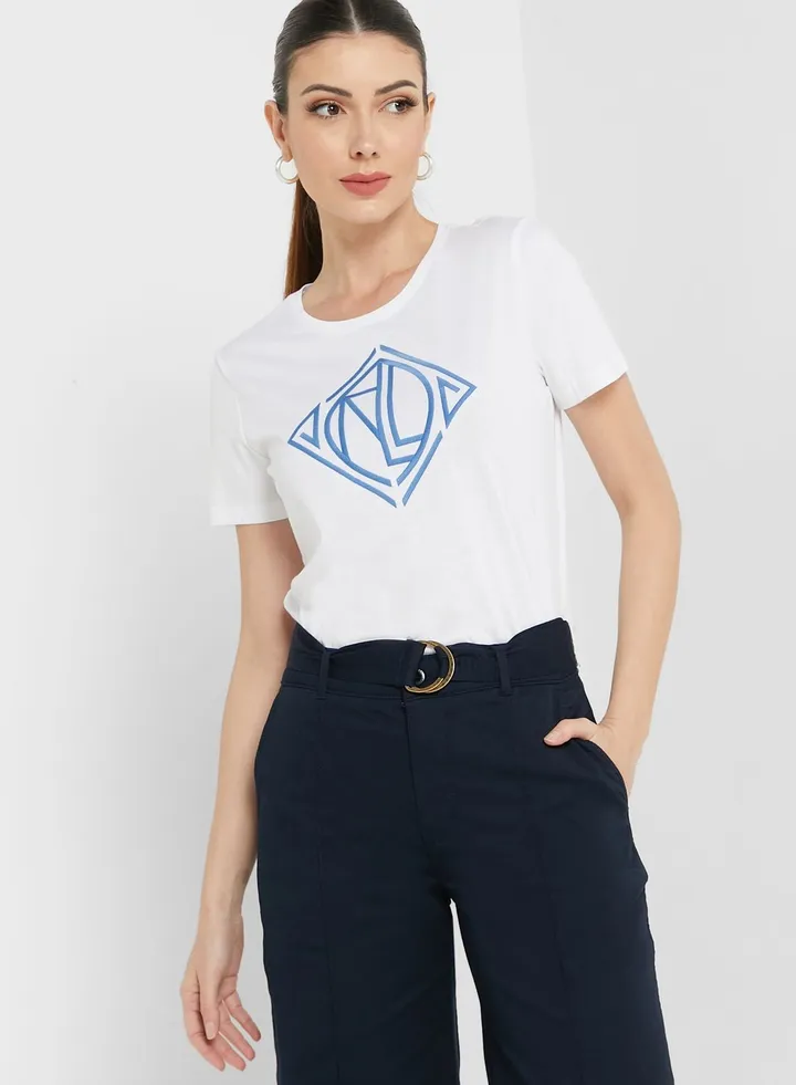 Crew Neck Graphic T-Shirt