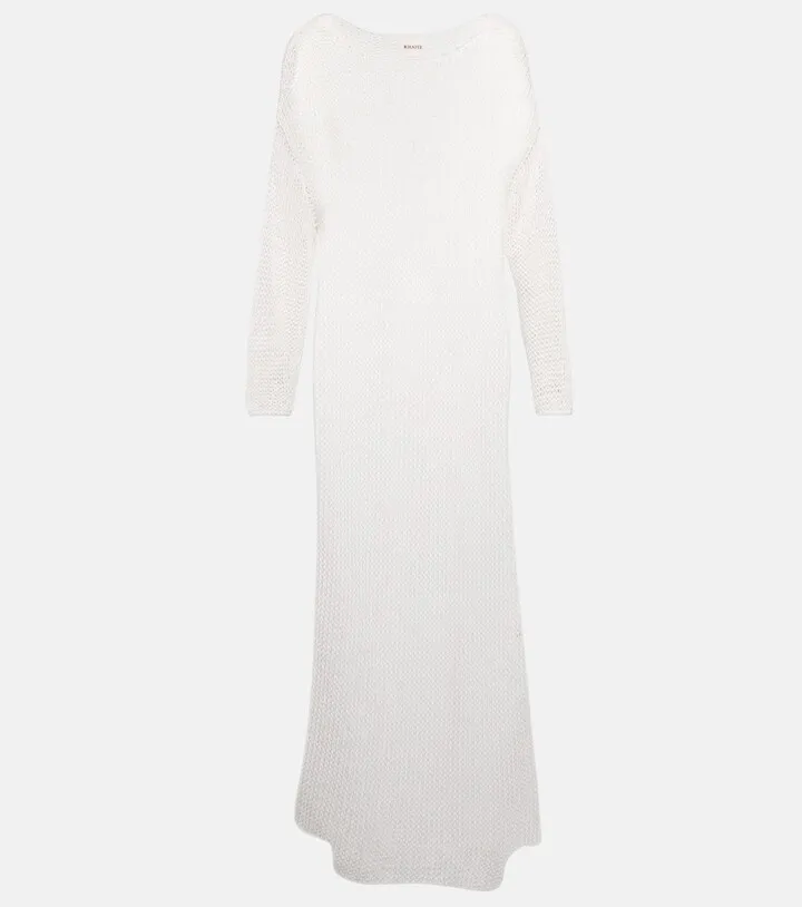 Opal crocheted cotton-blend maxi dress