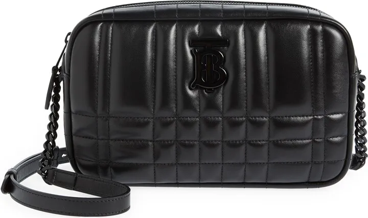 Small Lola Check Quilted Leather Camera Bag