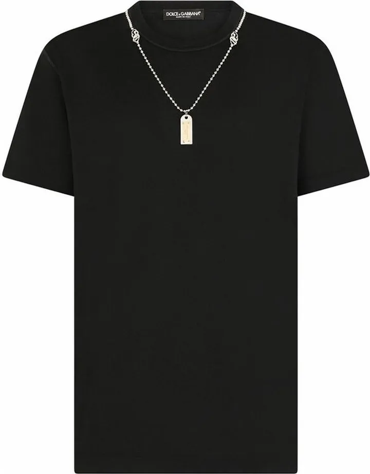 Dolce & Gabbana Necklace Printed T-Shirt