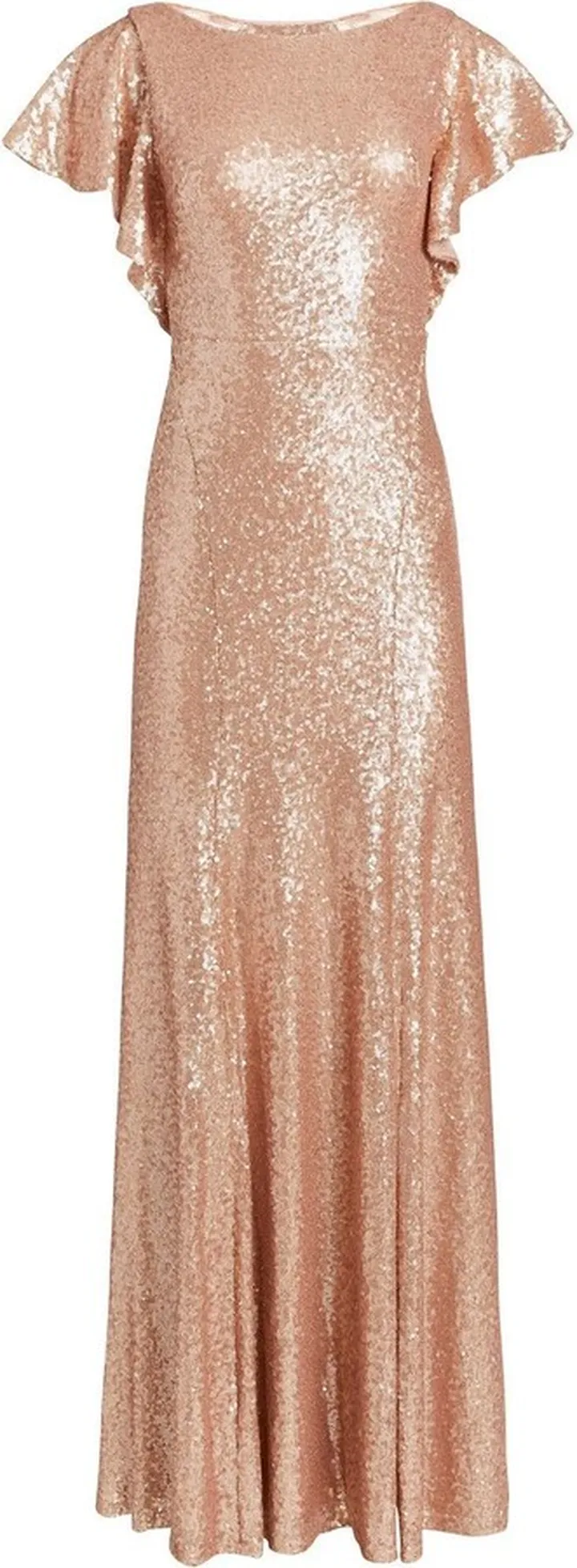 Sequin-Embellished Gown