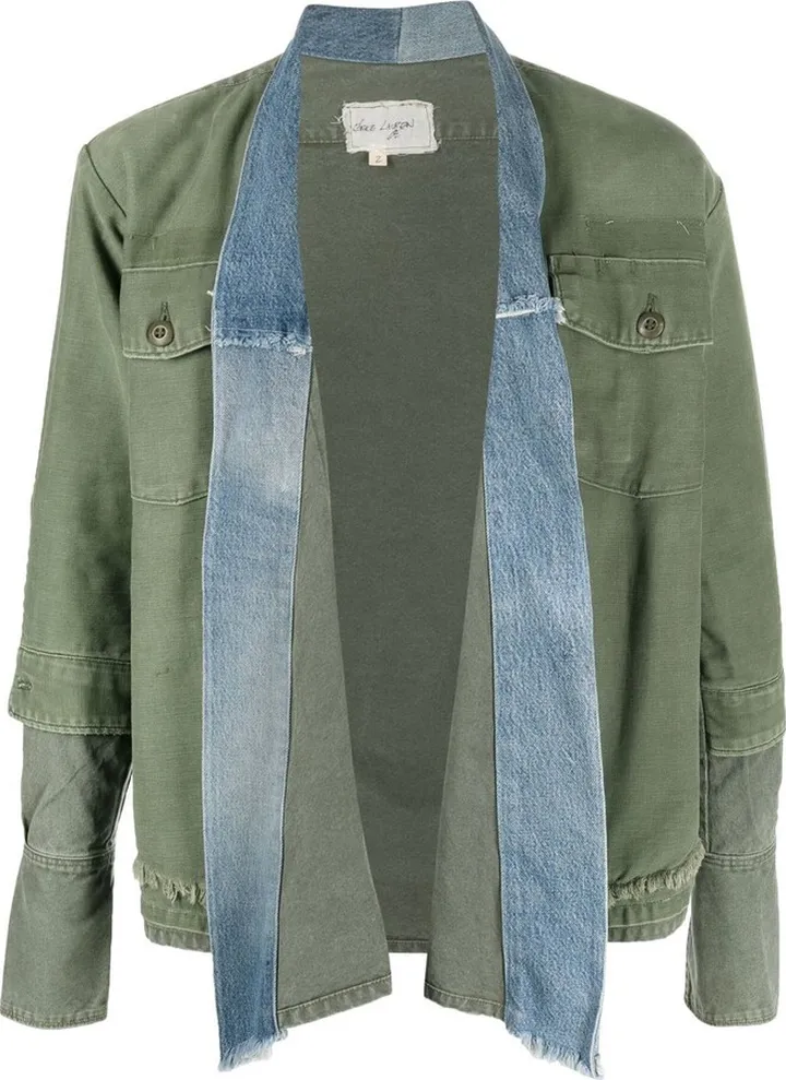 Two-Tone Denim Jacket