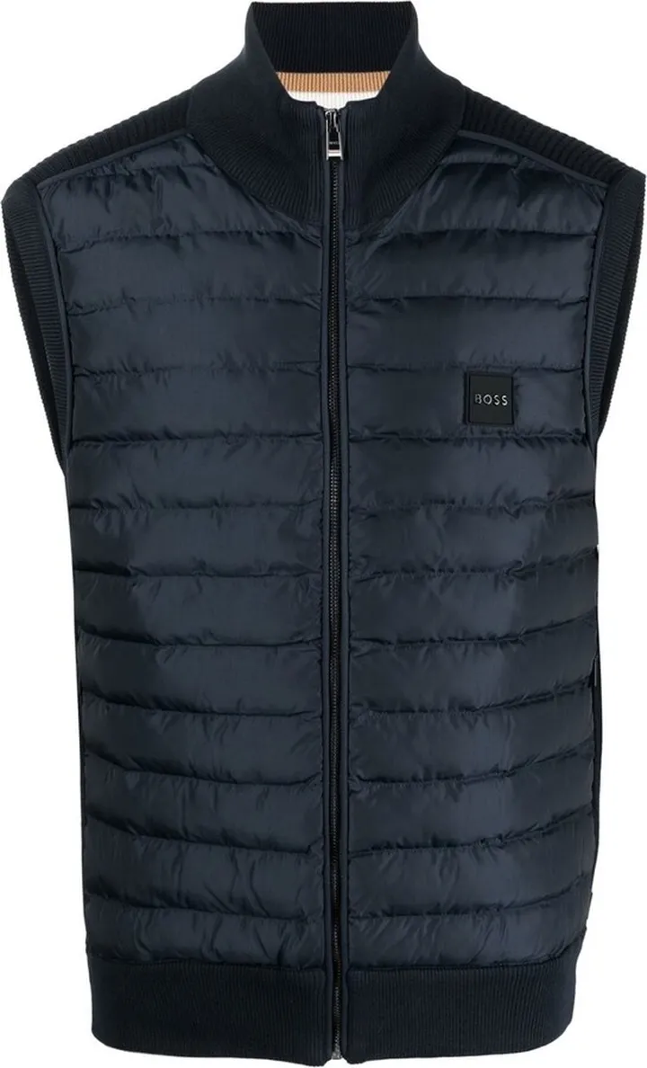 Padded Logo-Patch Gilet