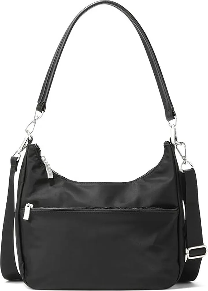 Baggallini Bowery Half Moon Bag (Black) Handbags