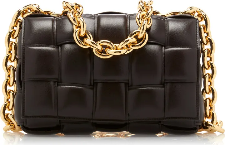 Women's The Chain Padded Cassette Leather Bag