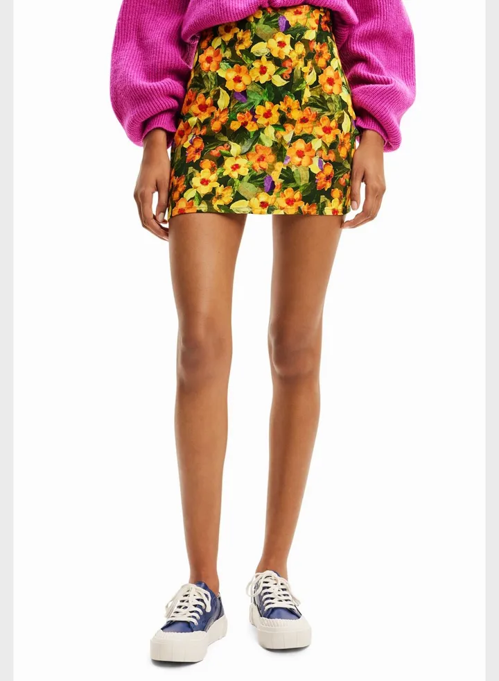 Floral Print Skirt