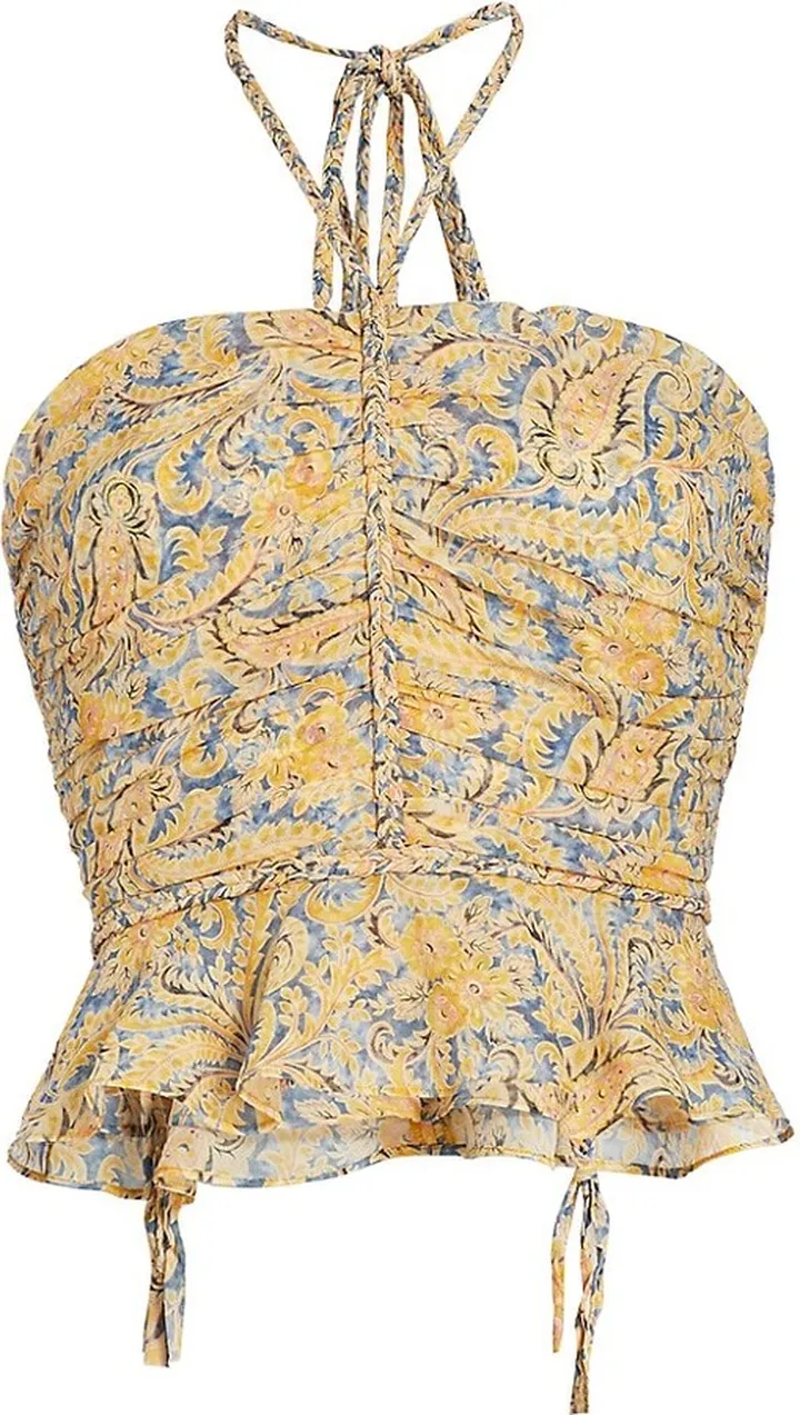 Arienne Gathered Halterneck Top