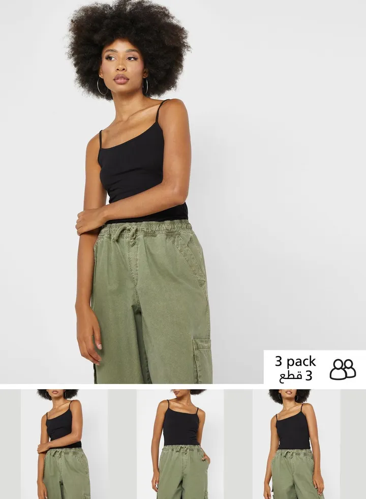 3 Pack Knitted Cami Top