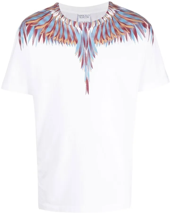 Wings-print cotton T-shirt