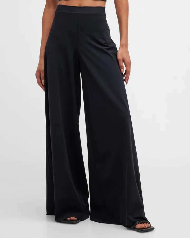 Classic Microfiber Palazzo Pants