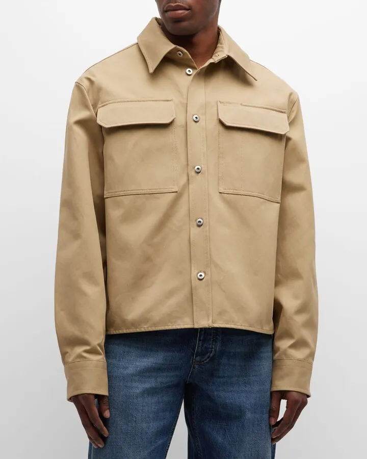 Men's Cotton Twill Sport Shirt