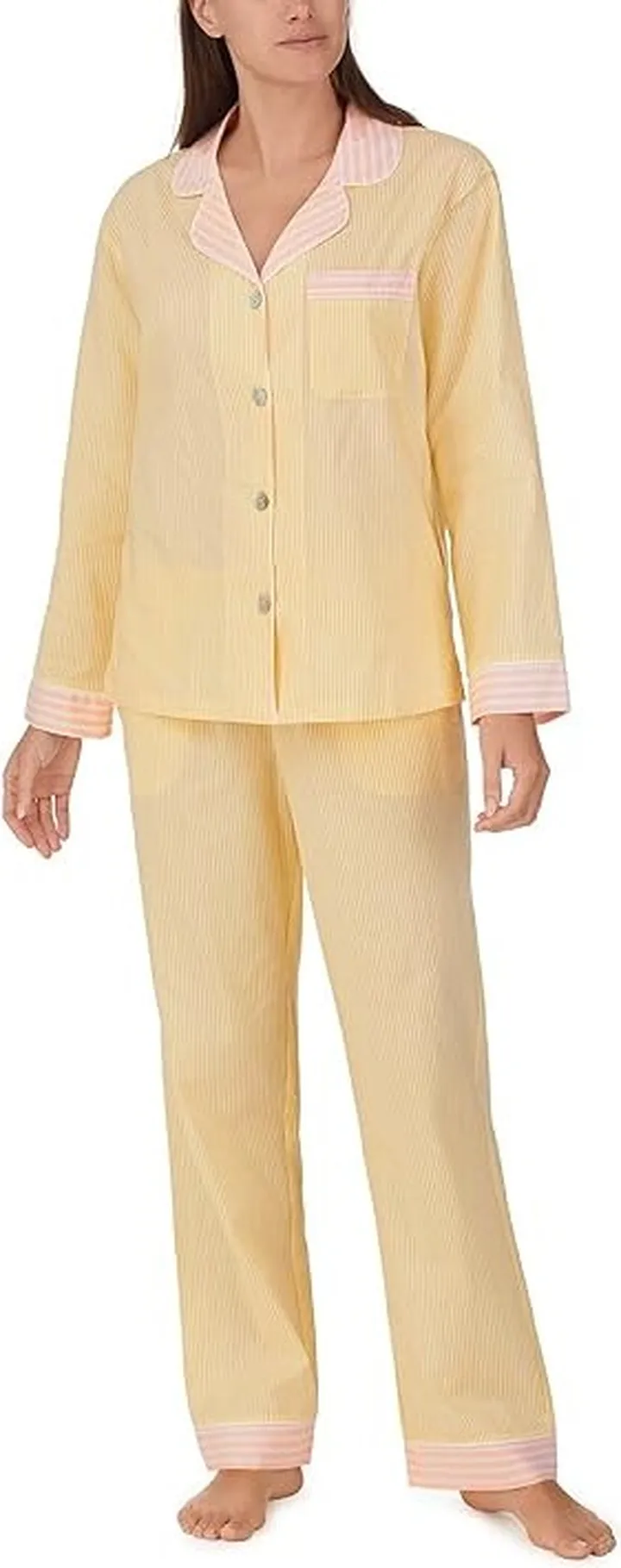 Bedhead PJs Long Sleeve Classic PJ Set (Sun Stripe) Women's Pajama Sets