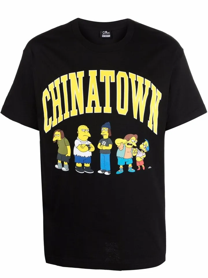 x The Simpsons logo-print cotton T-Shirt