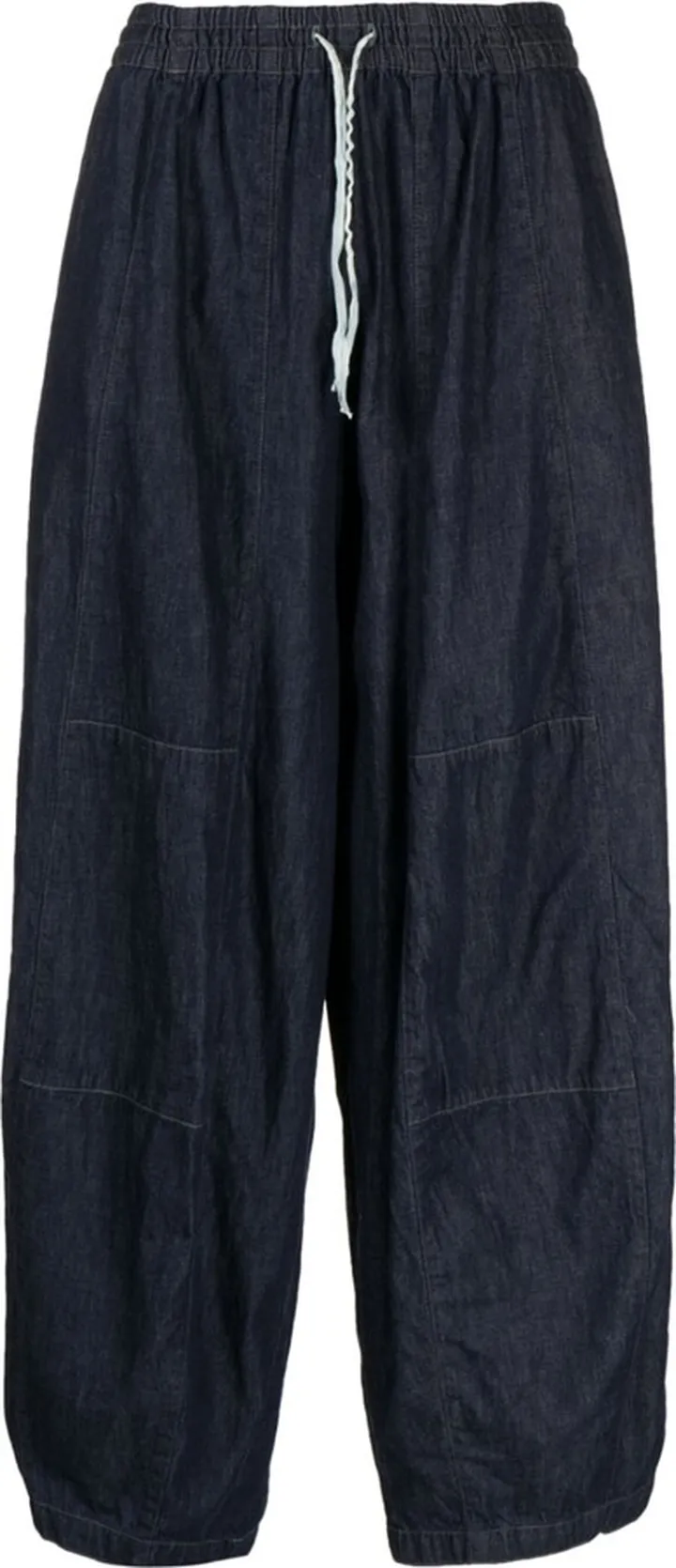 Drawstring Wide-Leg Jeans