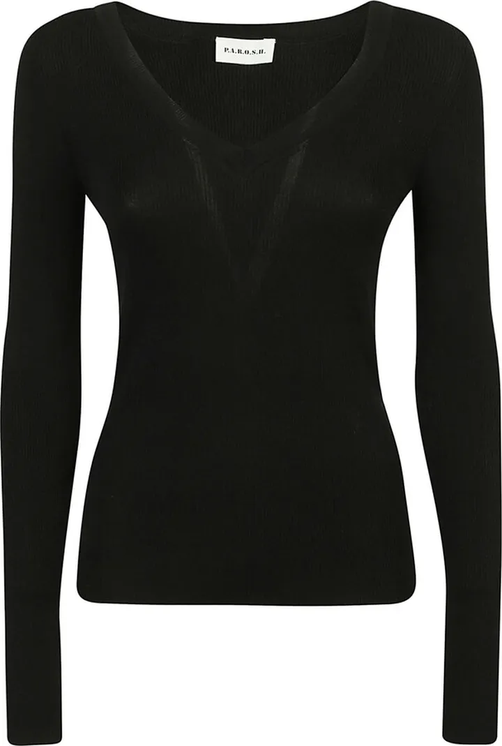 V-neck Long-sleeved Jumper