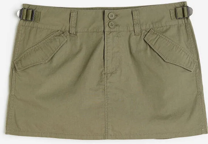 Low-waist Utility Skirt
