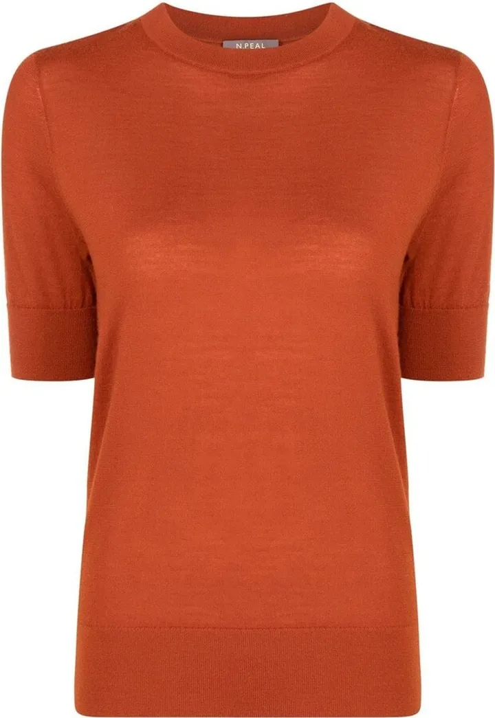 superfine-knit cashmere T-shirt