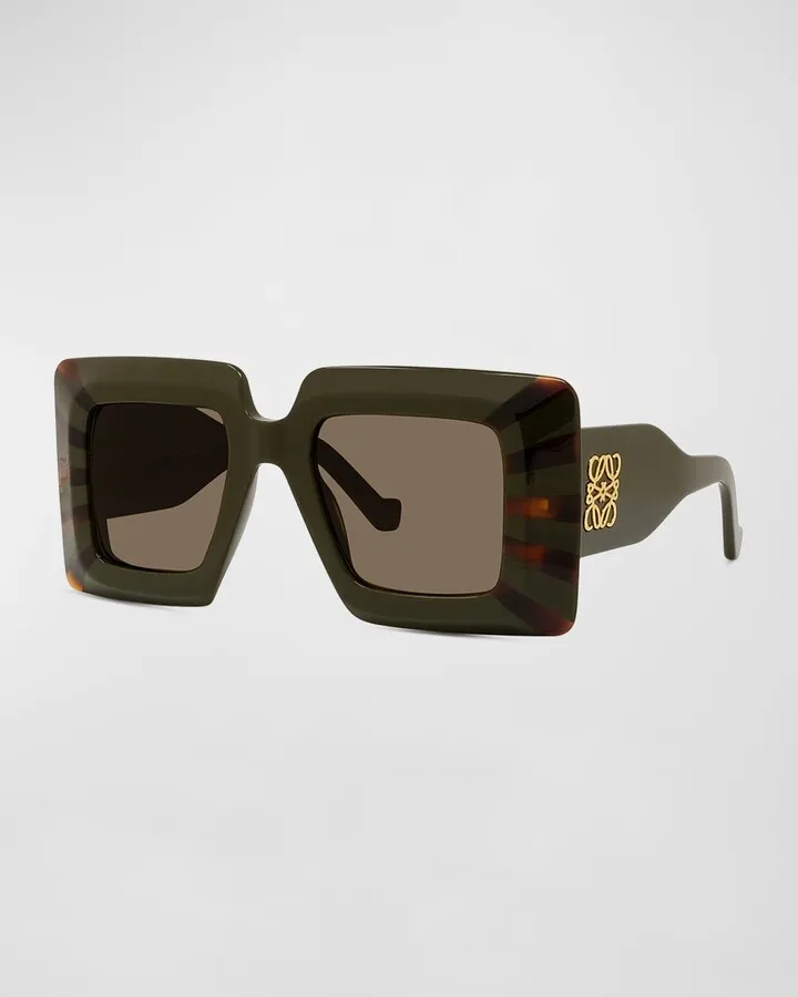 Oversized Square Acetate Sunglasses