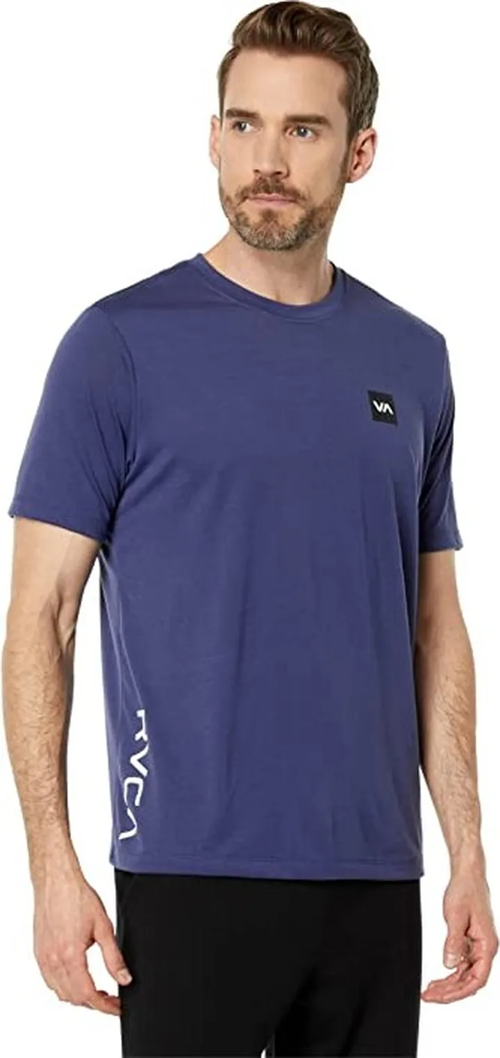 RVCA 2X Short Sleeve Tee (Purps) Men's Clothing